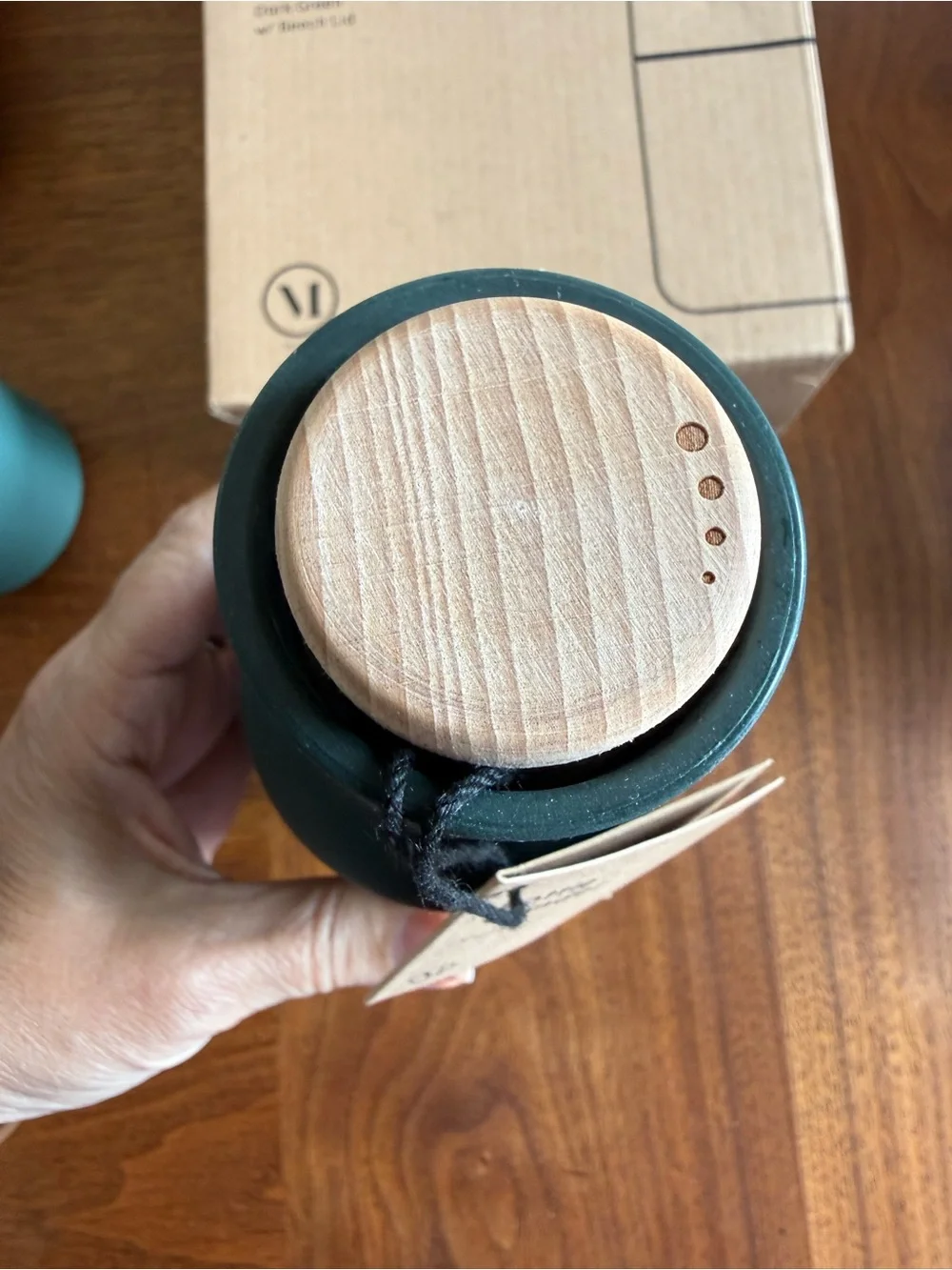 Menu Design/Audo Copenhagen Bottle Grinders w/ Beech Lids - Dk Green